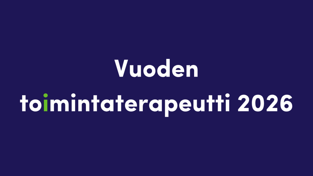 Ehdota Vuoden toimintaterapeuttia ja Vuoden toimintaterapeuttiopiskelijaa 2026!